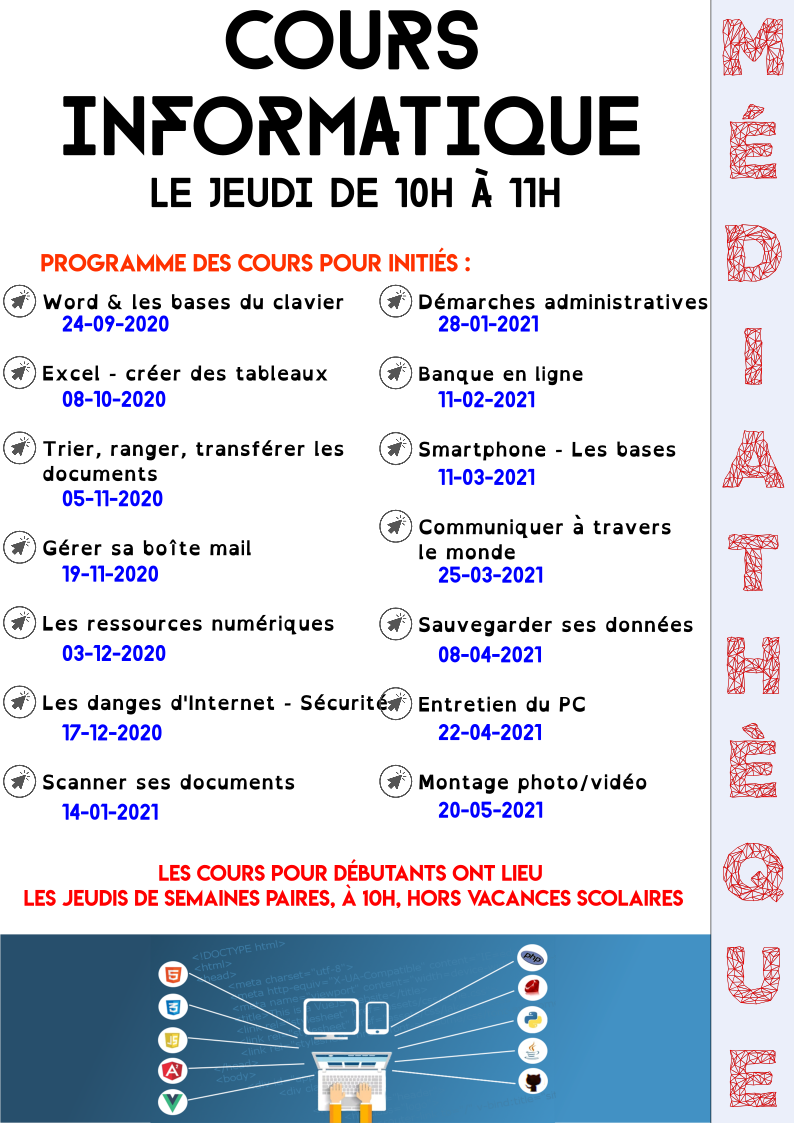 Programme cours informatique2020